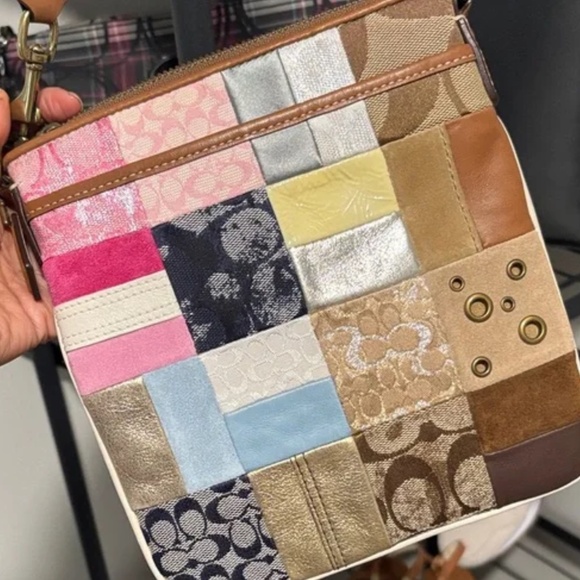 COACH NWOT Patchwork Crossbody - Picture 9 of 11